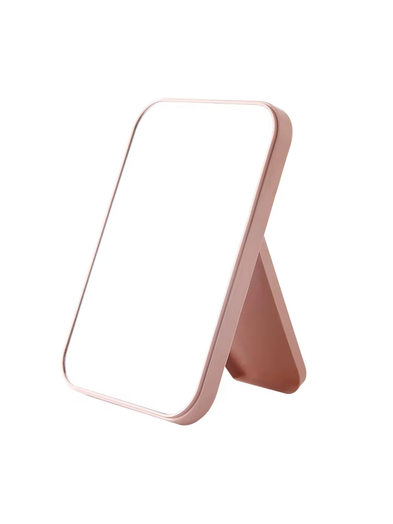 Portable folding makeup mirror – perfect for desktops, dorms, and kids' dressing tables.