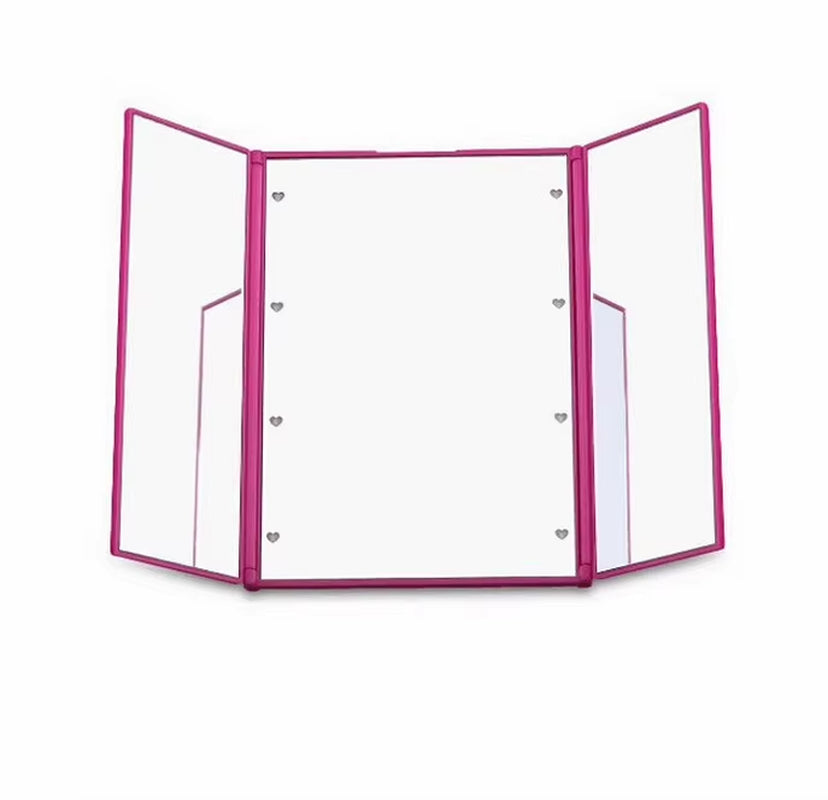 Portable LED vanity mirror – pocket-sized, foldable, and ideal for on-the-go makeup.
