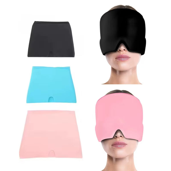 Migraine Gel Ice Head Wrap Cold Compress and Hot Compress Face Mask Sleep Tool