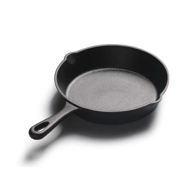 Preseasoned Cast Iron Skillets in 14cm, 16cm, 20cm, and 26cm sizes – perfect for frying, searing, and baking. Durable, heat-retentive cookware for all stovetops and ovens. Ready to use out of the box.