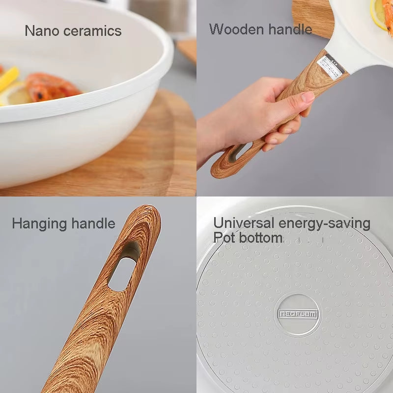 Stylish Korean & Japanese-inspired non-stick frying pan and deep pot. Perfect for breakfast, frying, and everyday cooking. Durable, easy to clean, and heat-efficient.