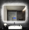 60X80Cm Rectangle Bluetooth  Bluetooth bathroom mirror Smart Bathroom Makeup Mirror with LED Warm White Light Human Body Induction Anti-Fog Beauty Mirrors - Amaruki