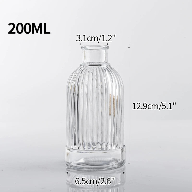 Transparent Glass Vases Aromatherapy Bottle Hydroponic Container Dining Table Decoration Nordic Vase Home Decor Ваза Для Цветов
