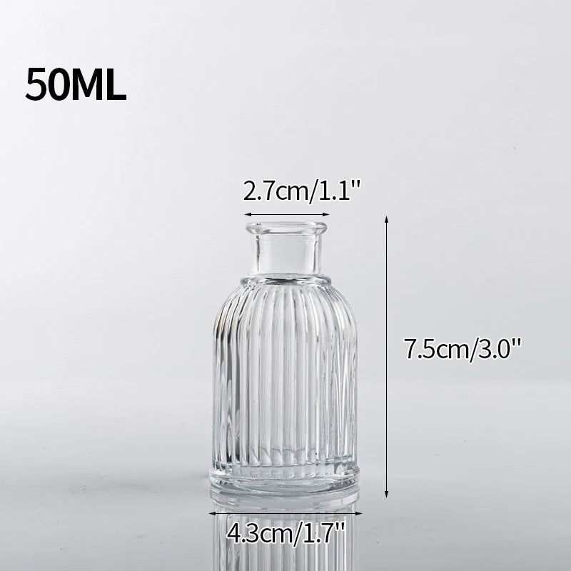 Transparent Glass Vases Aromatherapy Bottle Hydroponic Container Dining Table Decoration Nordic Vase Home Decor Ваза Для Цветов