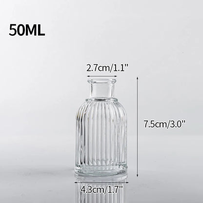 Transparent Glass Vases Aromatherapy Bottle Hydroponic Container Dining Table Decoration Nordic Vase Home Decor Ваза Для Цветов