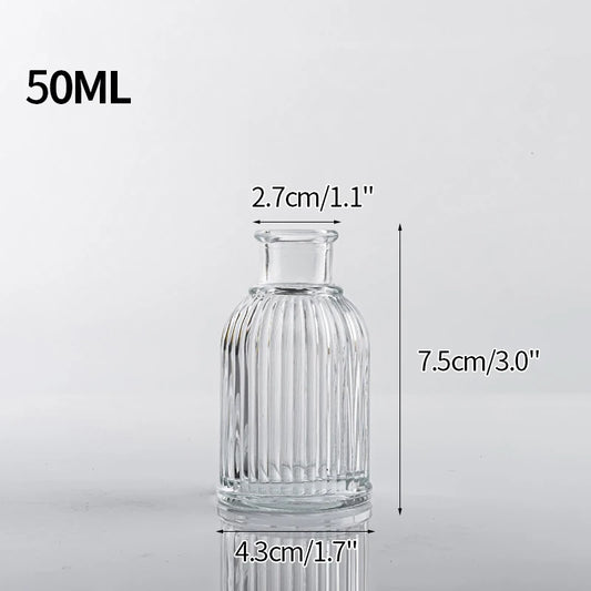 Transparent Glass Vases Aromatherapy Bottle Hydroponic Container Dining Table Decoration Nordic Vase Home Decor Ваза Для Цветов