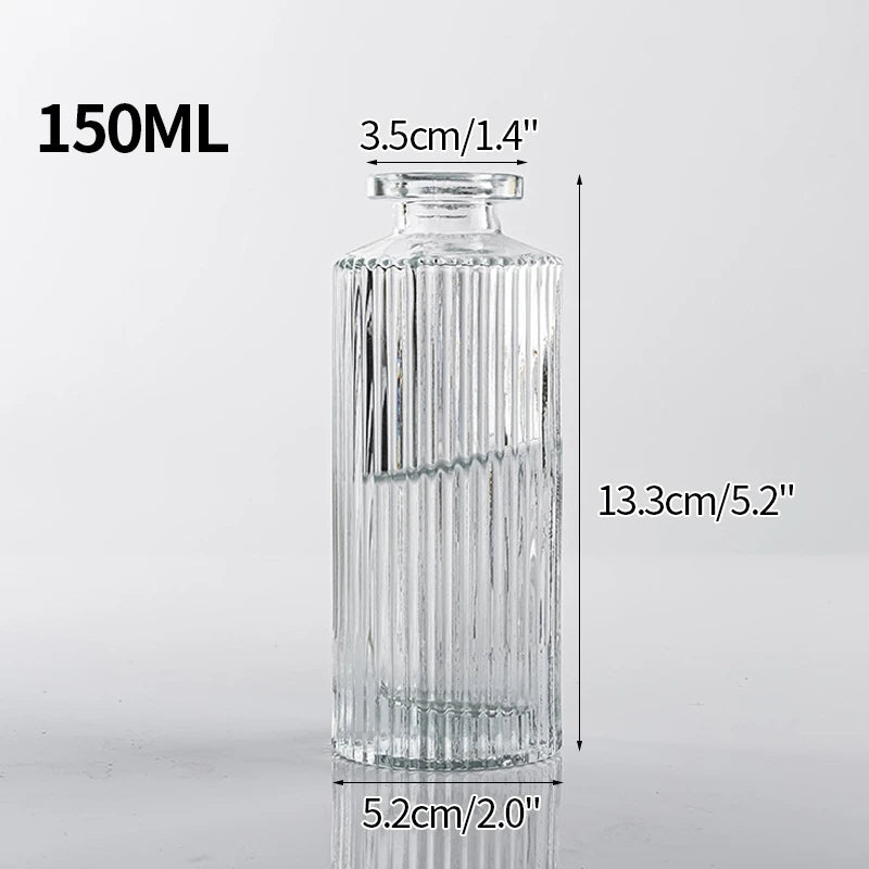 Transparent Glass Vases Aromatherapy Bottle Hydroponic Container Dining Table Decoration Nordic Vase Home Decor Ваза Для Цветов