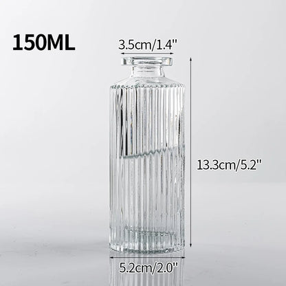 Transparent Glass Vases Aromatherapy Bottle Hydroponic Container Dining Table Decoration Nordic Vase Home Decor Ваза Для Цветов