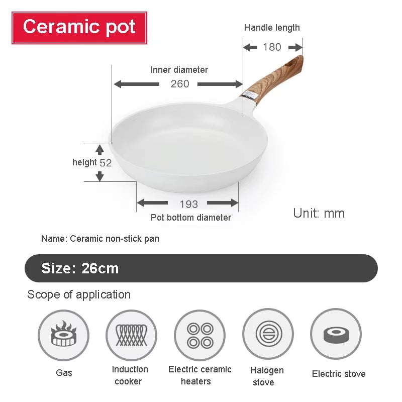 Stylish Korean & Japanese-inspired non-stick frying pan and deep pot. Perfect for breakfast, frying, and everyday cooking. Durable, easy to clean, and heat-efficient.