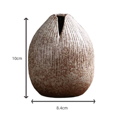 Retro Exquisite Ceramic Hydroponic Ikebana Vases Handmade Pottery Gift Desk Home Decor Gardening Supplies Ceramic Vase Flower