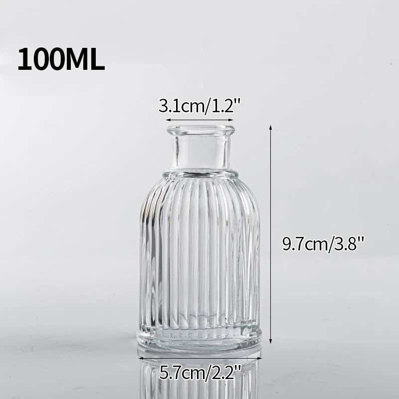 Transparent Glass Vases Aromatherapy Bottle Hydroponic Container Dining Table Decoration Nordic Vase Home Decor Ваза Для Цветов