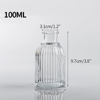 Transparent Glass Vases Aromatherapy Bottle Hydroponic Container Dining Table Decoration Nordic Vase Home Decor Ваза Для Цветов