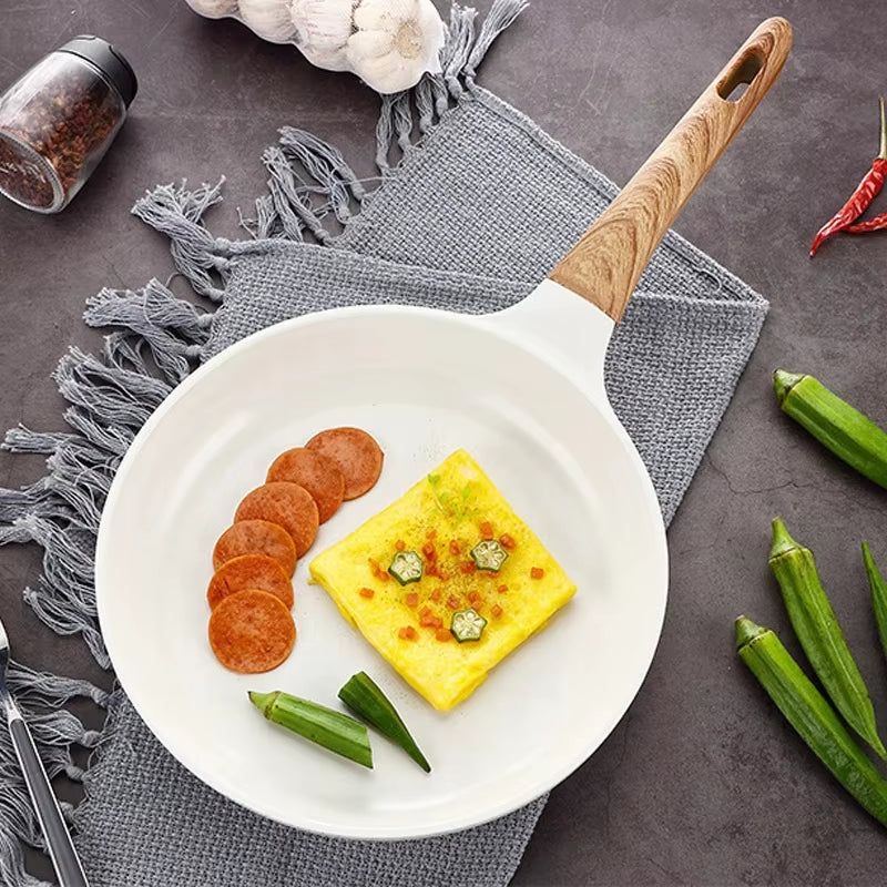 Stylish Korean & Japanese-inspired non-stick frying pan and deep pot. Perfect for breakfast, frying, and everyday cooking. Durable, easy to clean, and heat-efficient.