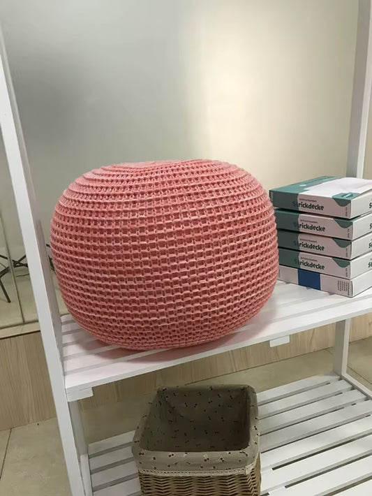 11 Colors Sofa Cushion Knitted Woolen round Cushion POUF Indoor Decorations with Inner