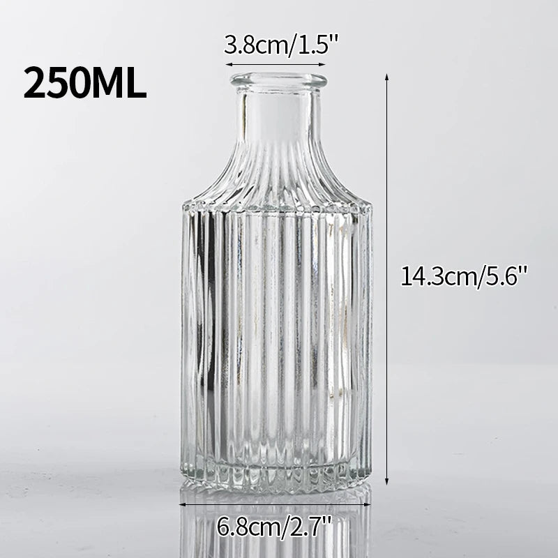 Transparent Glass Vases Aromatherapy Bottle Hydroponic Container Dining Table Decoration Nordic Vase Home Decor Ваза Для Цветов
