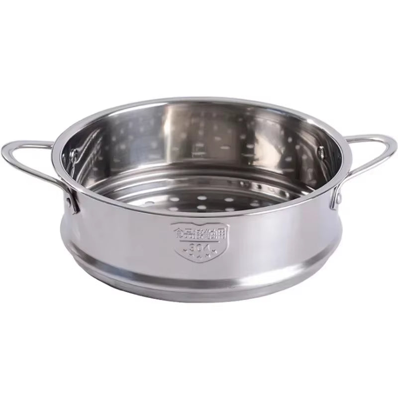 Premium Stainless Steel Double Ear Food Steamer - Perfect for Fish, Stuffed Buns, and More!