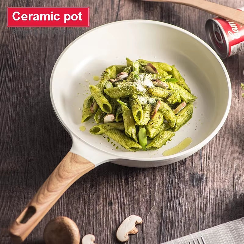 Stylish Korean & Japanese-inspired non-stick frying pan and deep pot. Perfect for breakfast, frying, and everyday cooking. Durable, easy to clean, and heat-efficient.
