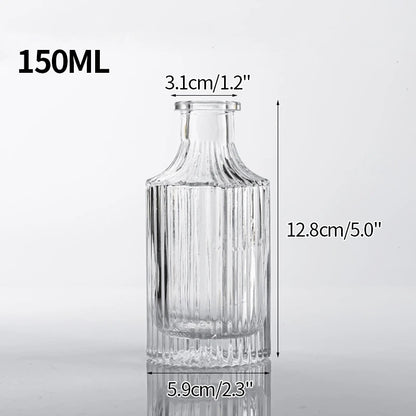 Transparent Glass Vases Aromatherapy Bottle Hydroponic Container Dining Table Decoration Nordic Vase Home Decor Ваза Для Цветов